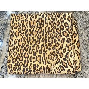 RALPH LAUREN Guinevere ARAGON King Fitted Sheet Animal LEOPARD Print RARE!